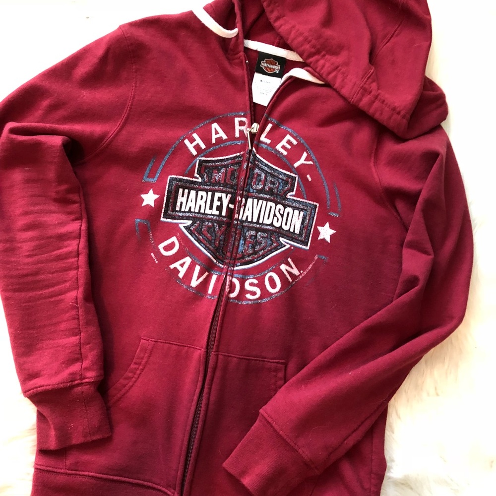 Harley Davidson zip up hoodie